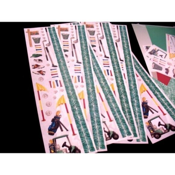 CREATIVE MEMORIES Gr Lengths Golf, 6 strips plus studio stickers and golf combo - Picture 1 of 4